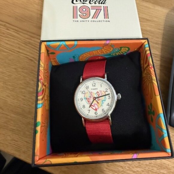 Timex Coca Cola 1971 The Unity Collection Unisex Watch TW 2V29900 VA - Picture 2 of 3